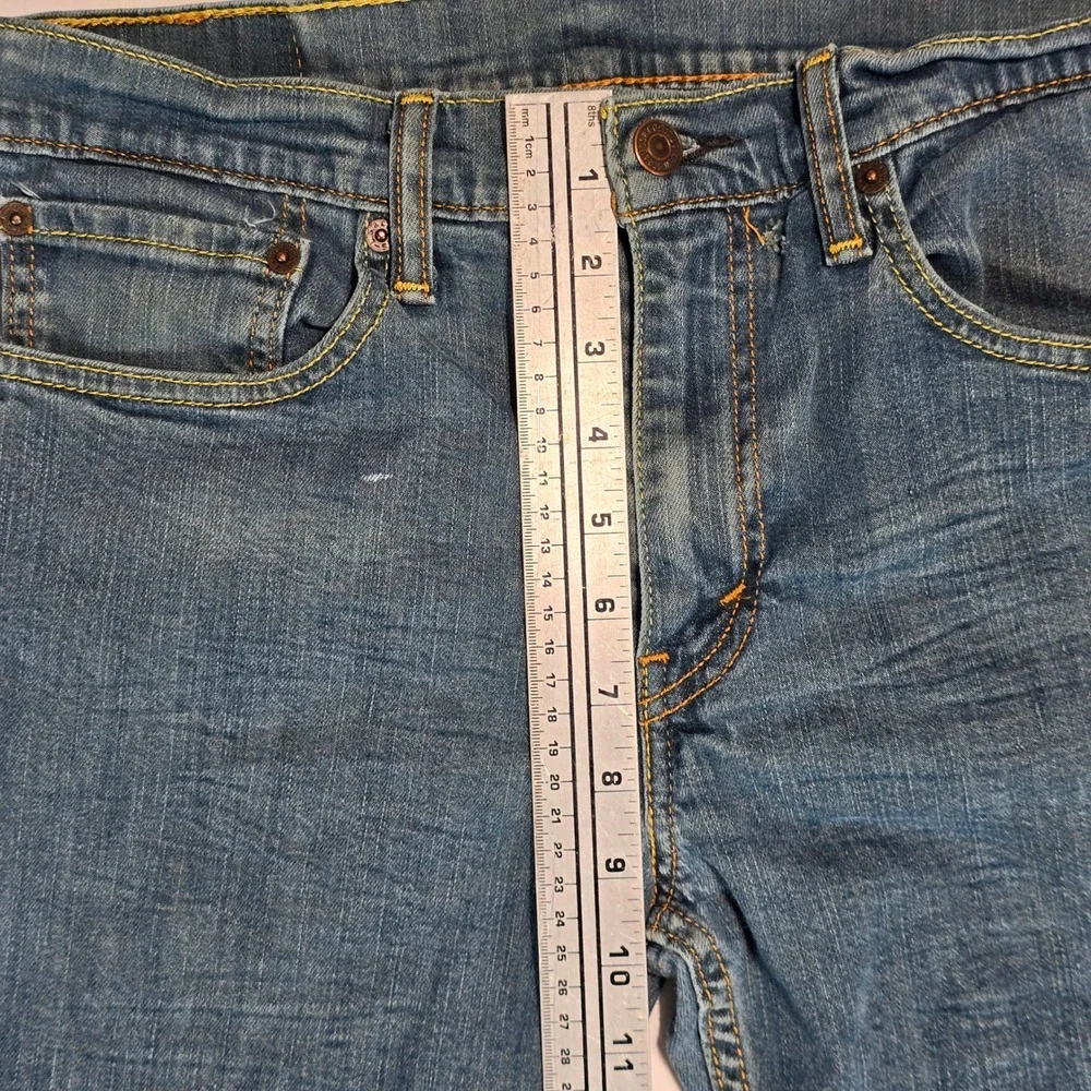 Levis 511 Slim Fit Jeans‎ Mens 34x32 Medium Wash Blue Denim 04511-0408
